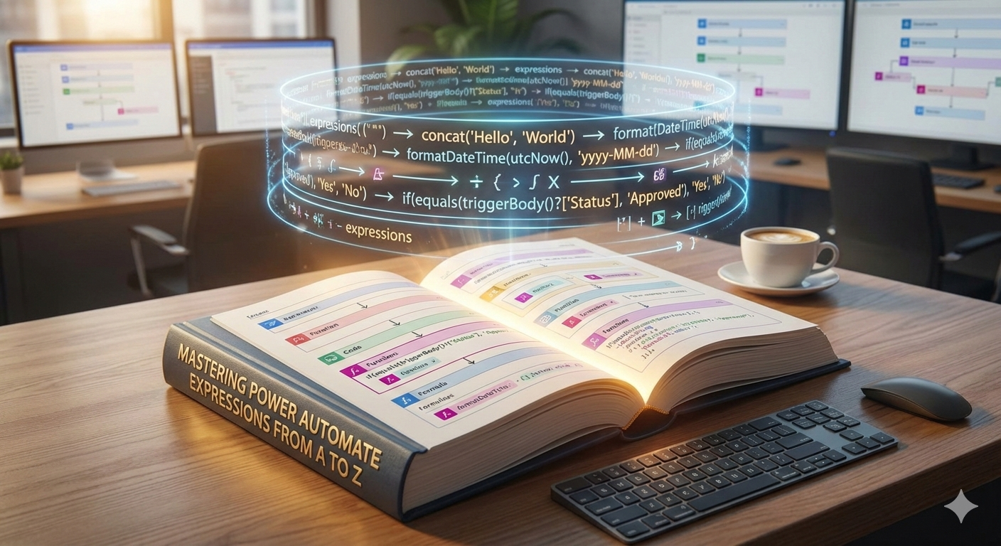 Open Book with Code spiralling around