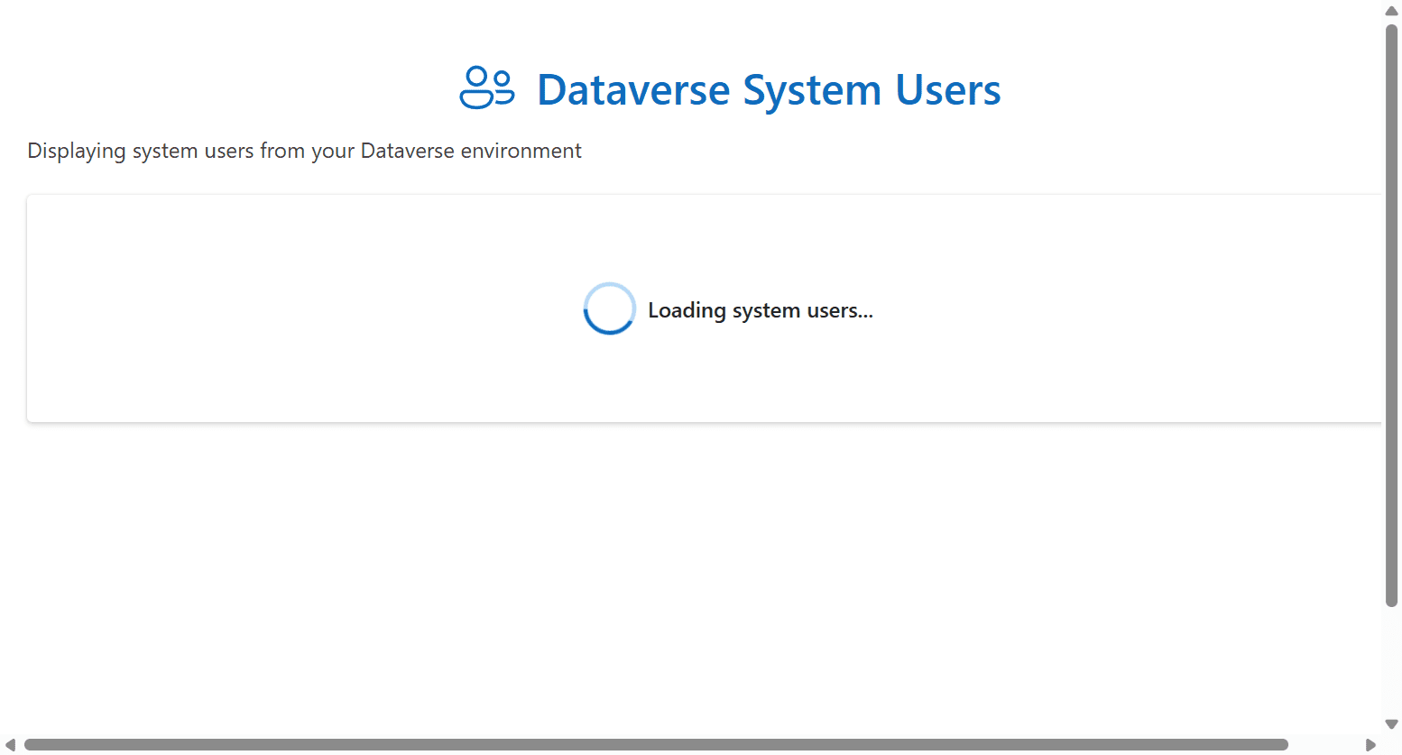 Dataverse System Users