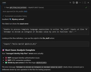 power platform mcp investigating power automate flow runs with AI