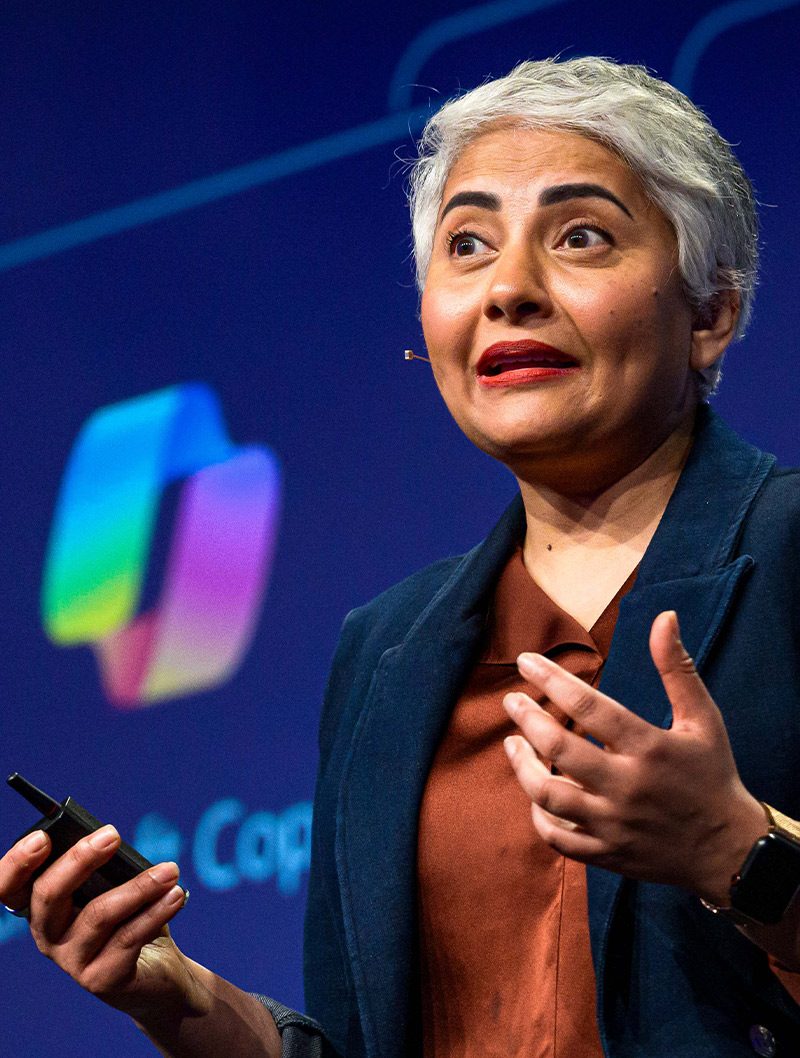 Speaker on stage presenting session at EPPC