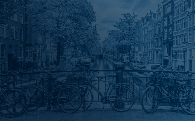 ESPC26 Image card background - Amsterdam with blue overlay