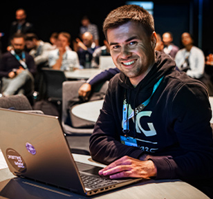 Man at Tutorial with Laptop at ESPC25