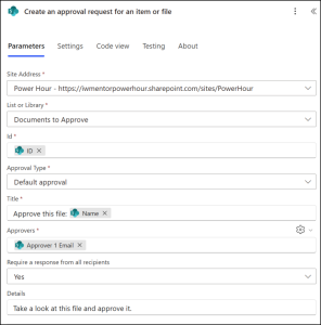 The New SharePoint Approval Requests Action